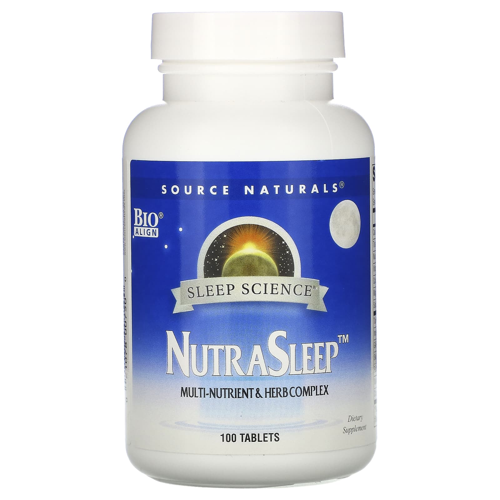 Source Naturals, Sleep Science® NutraSleep™, 100 Tablets UPC 021078007500 | Hilife Vitamins