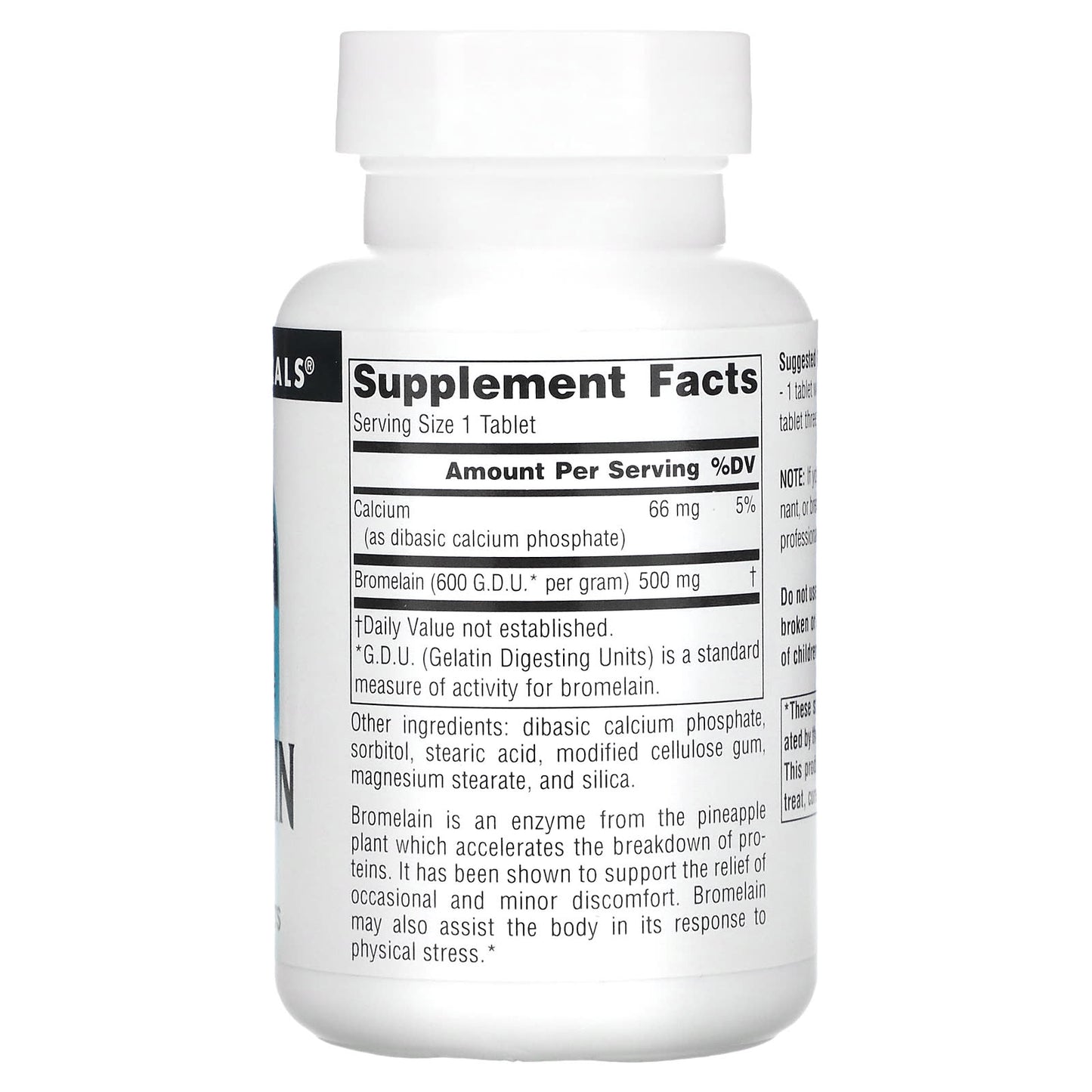 Source Naturals, Bromelain 500 mg, 120 Tablets UPC 021078009078 | Hilife Vitamins
