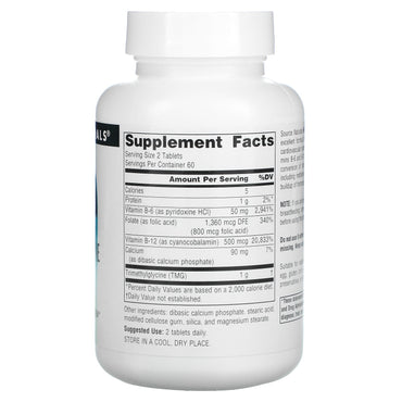 Source Naturals, Homocysteine Defense™, 120 Tablets UPC 021078010395 | Hilife Vitamins