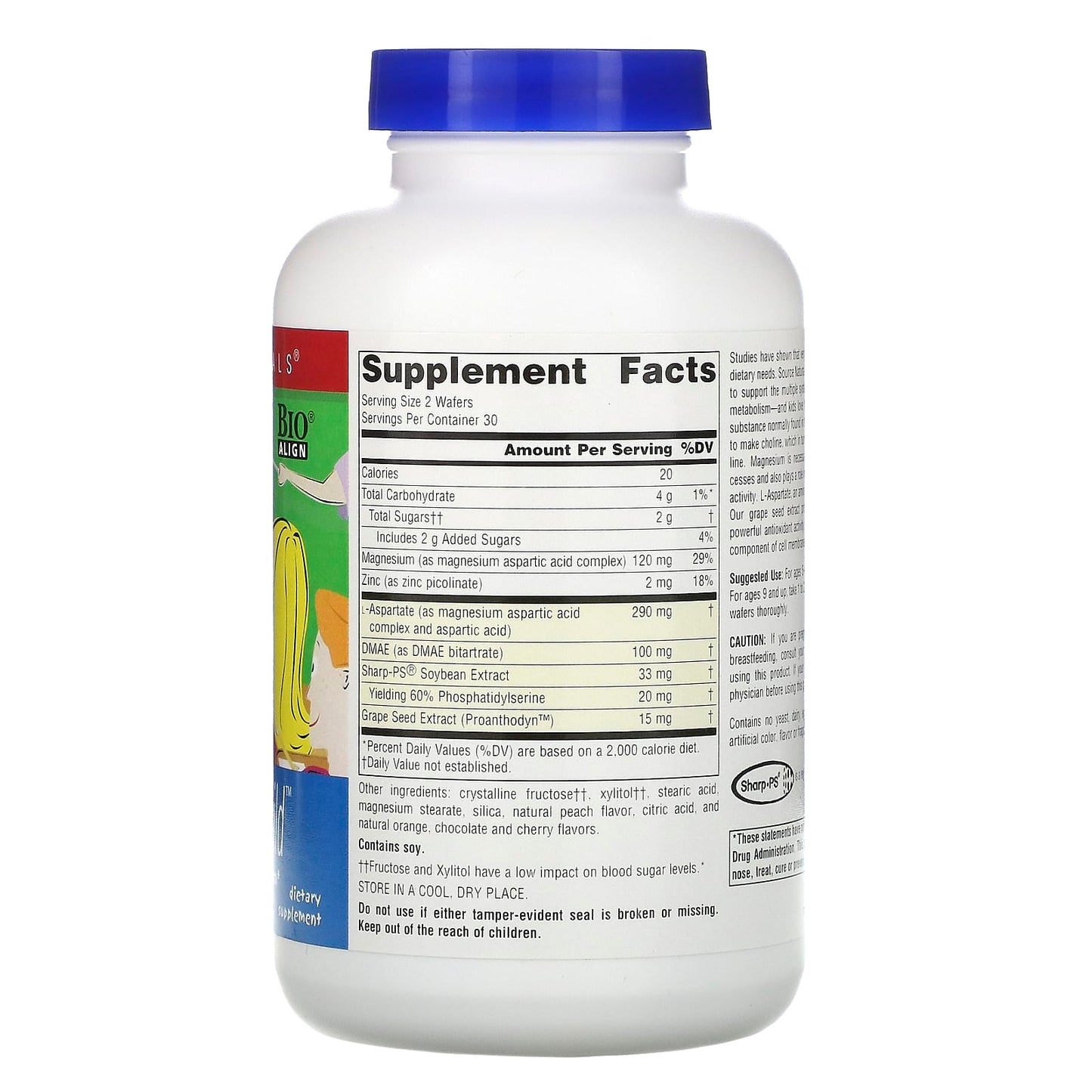 Source Naturals, Attentive Child Fruit, 60 Wafers UPC 021078012146 | Hilife Vitamins