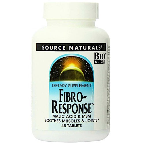 Source Naturals, Fibro-Response, 45 Tablets UPC 021078012160 | Hilife Vitamins