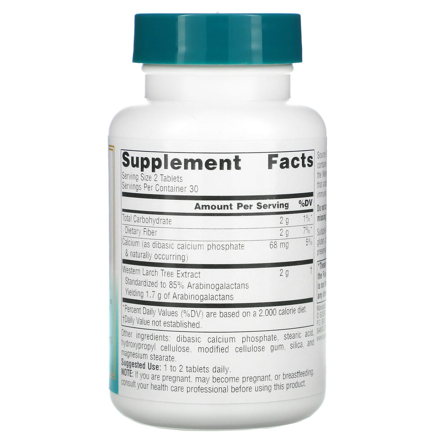 Source Naturals, Wellness Larch Extract™ 1000 mg, 60 Tablets UPC 021078013242 | Hilife Vitamins