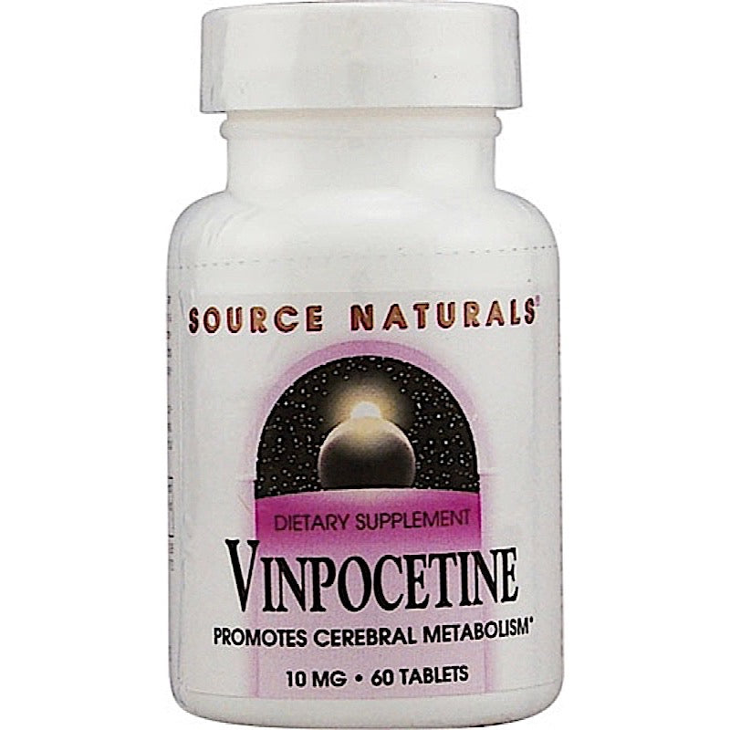 Source Naturals, Vinpocetine 10 mg, 60 Tablets UPC 021078013983 | Hilife Vitamins