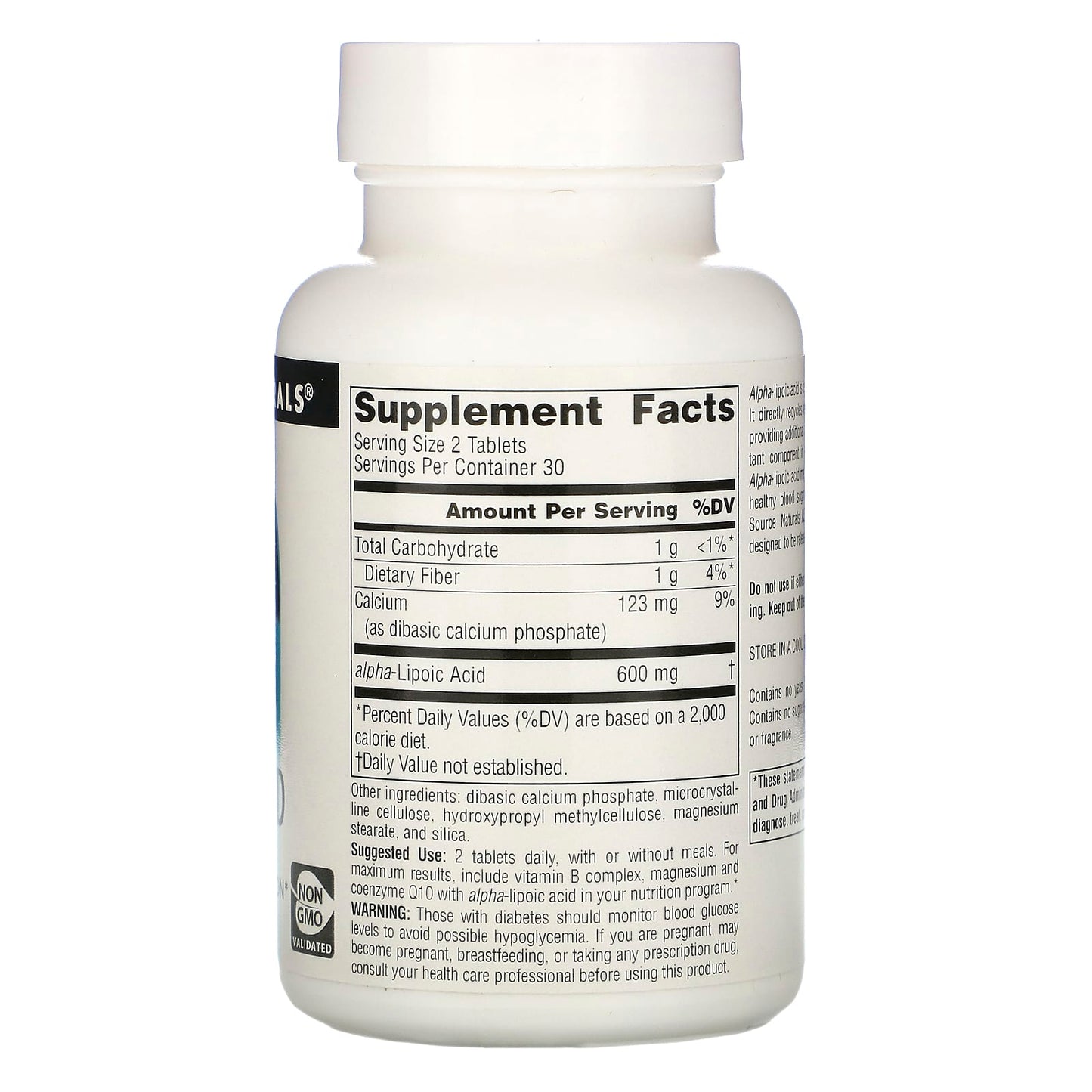 Source Naturals, Alpha Lipoic Acid 300 mg, 60 Tablets UPC 021078014324 | Hilife Vitamins