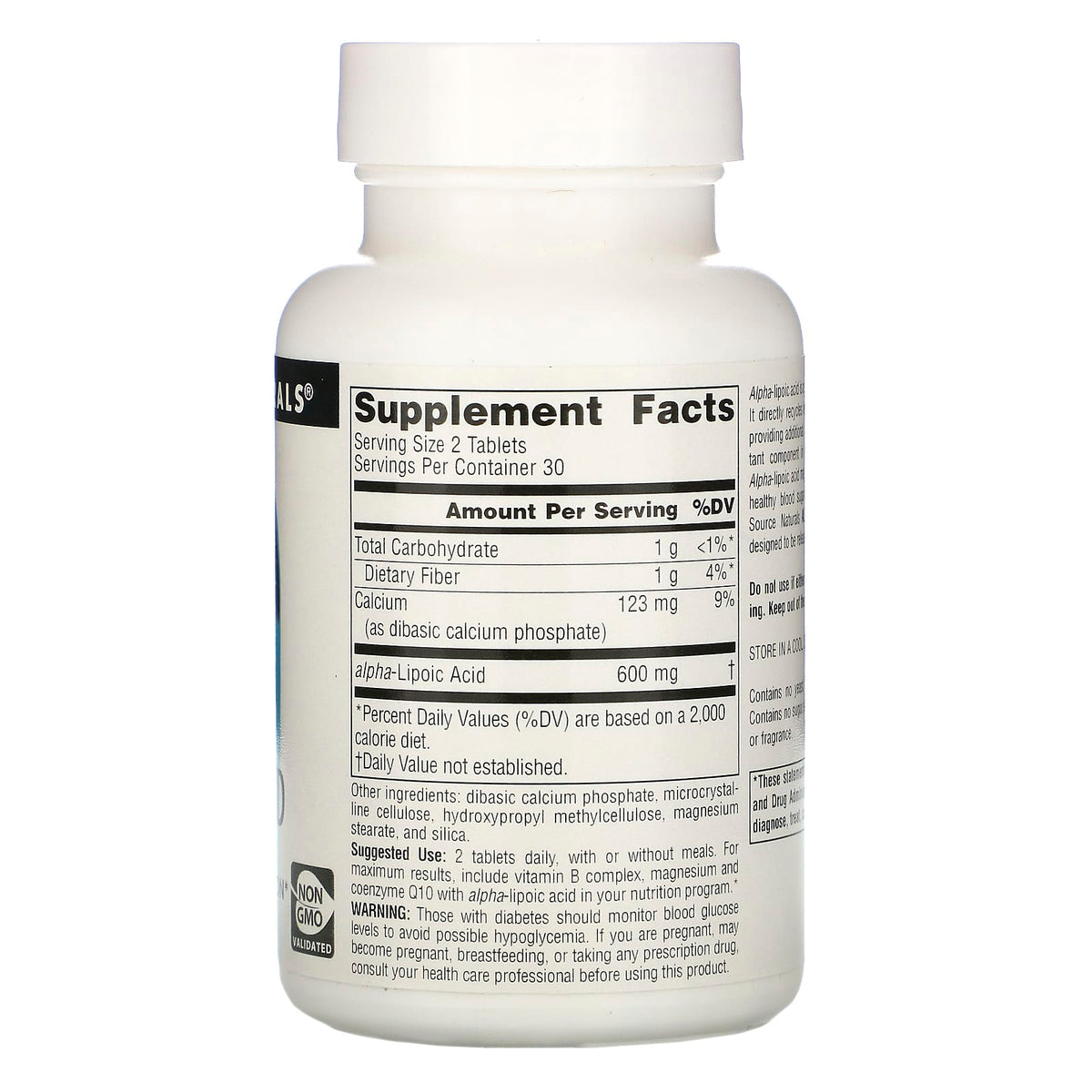 Source Naturals, Alpha Lipoic Acid 300 mg, 60 Tablets UPC 021078014324 | Hilife Vitamins