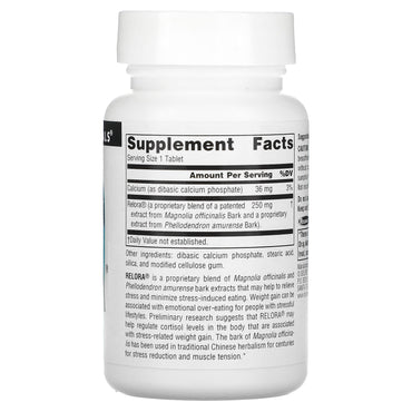Source Naturals, Relora® 250 mg, 90 Tablets UPC 021078015697 | Hilife Vitamins