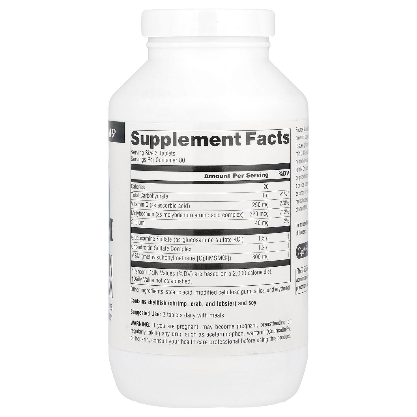 Source Naturals, Glucosamine Chondroitin Complex With MSM, 240 Tablets UPC 021078015765 | Hilife Vitamins
