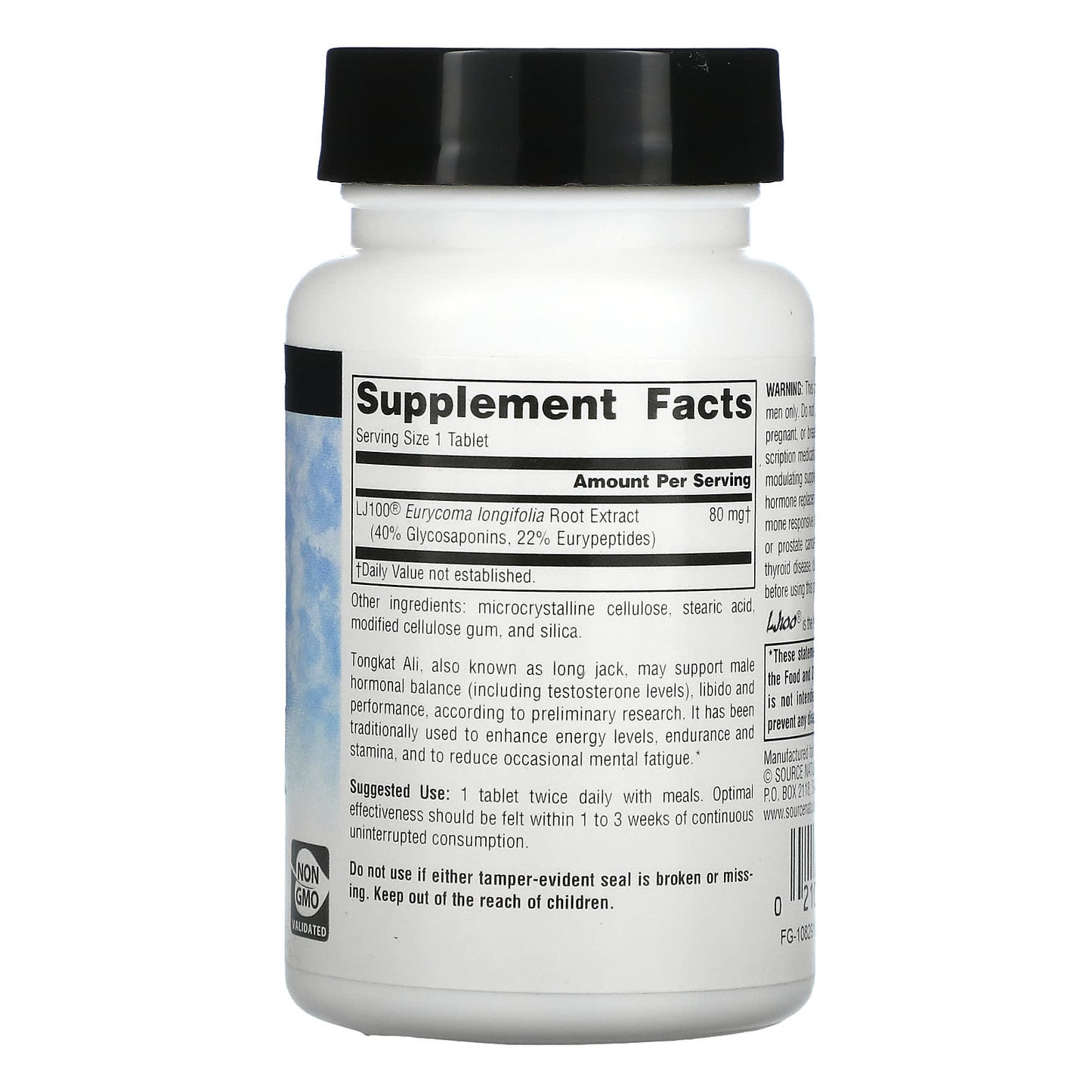 Source Naturals, Tongkat Ali, 30 Tablets UPC 021078016731 | Hilife Vitamins