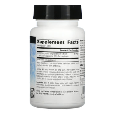 Source Naturals, Tongkat Ali, 30 Tablets UPC 021078016731 | Hilife Vitamins