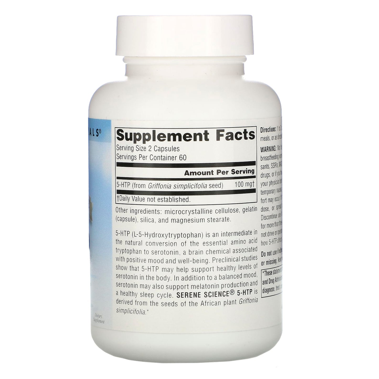Source Naturals, Serene Science 5-Htp 50 mg, 120 Capsules UPC 021078017028 | Hilife Vitamins
