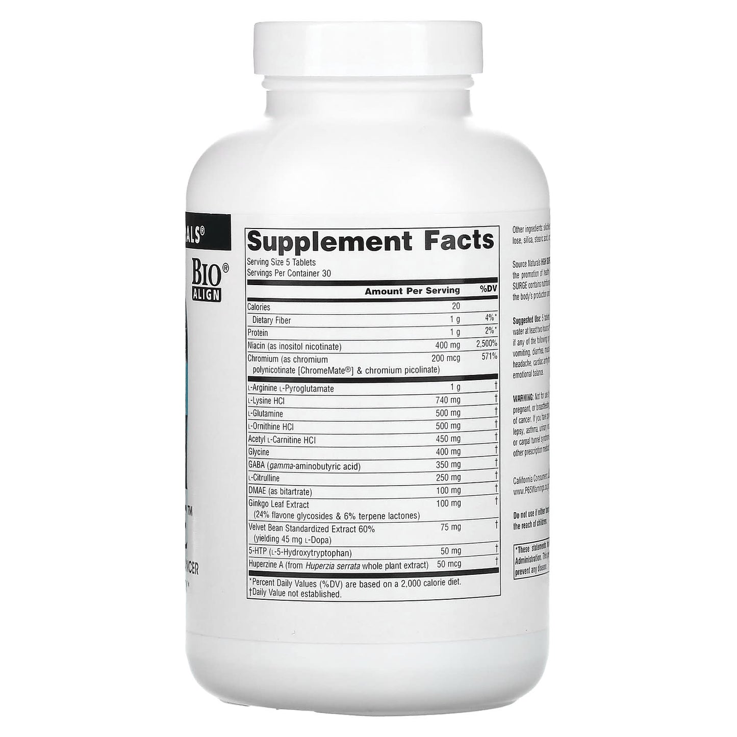Source Naturals, HGH Surge™, 150 Tablets UPC 021078017042 | Hilife Vitamins