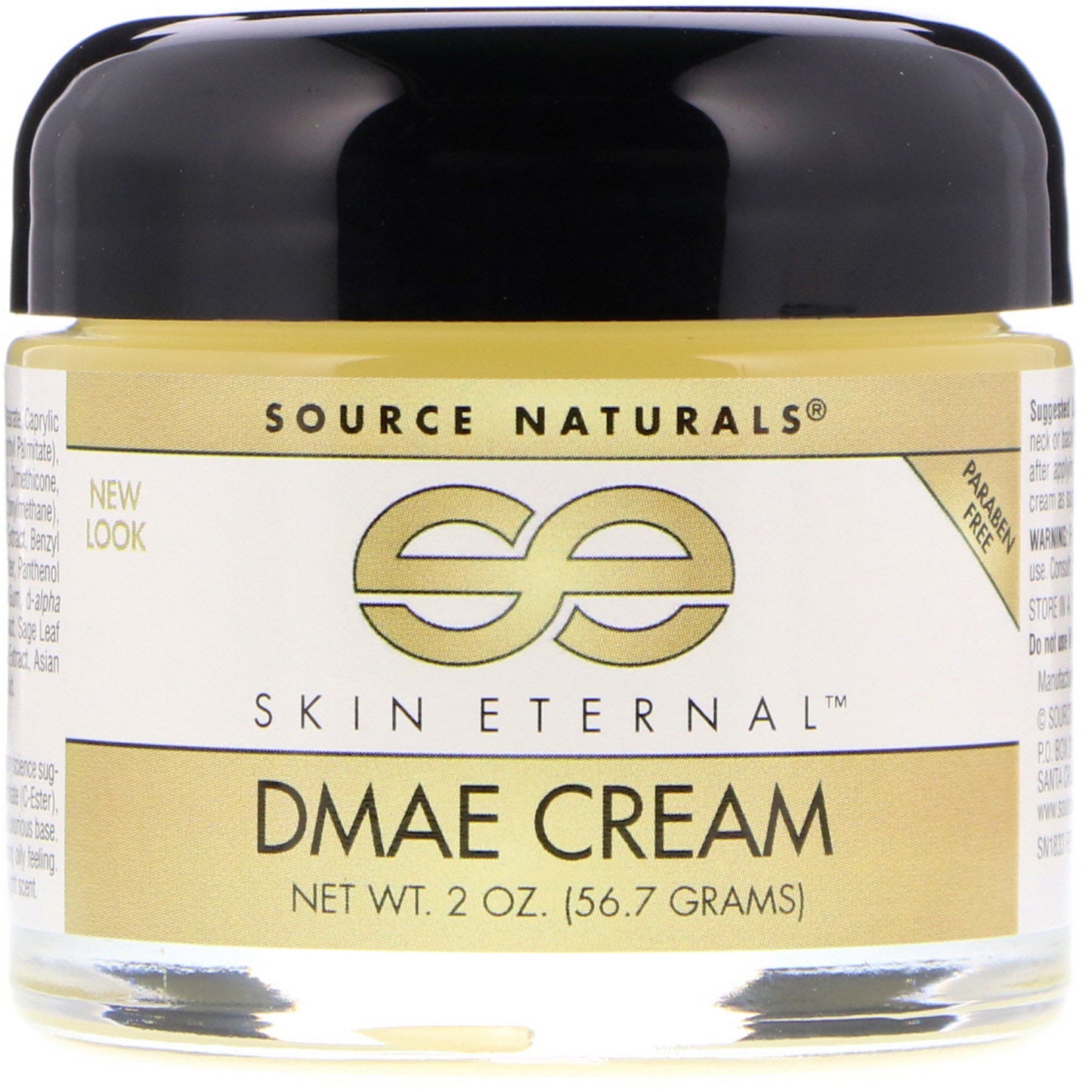 Source Naturals, Skin Eternal Dmae Cream, 2 Oz UPC 021078018339 | Hilife Vitamins
