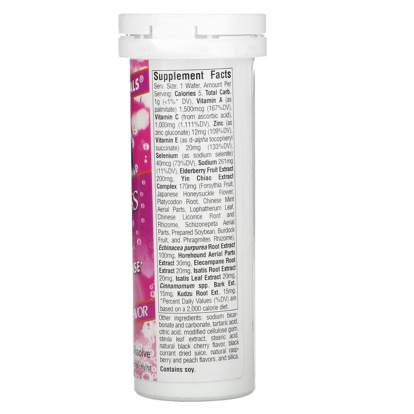 Source Naturals, Wellness Fizz Berry, 10 Wafers UPC 021078020516 | Hilife Vitamins
