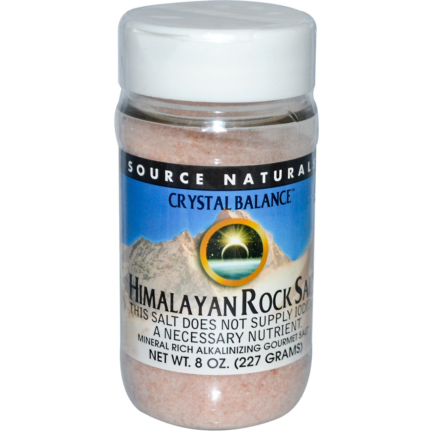Source Naturals, Crystal Balance Himalayan Rock Salt Fine Grind, 8 Oz UPC 021078022435 | Hilife Vitamins