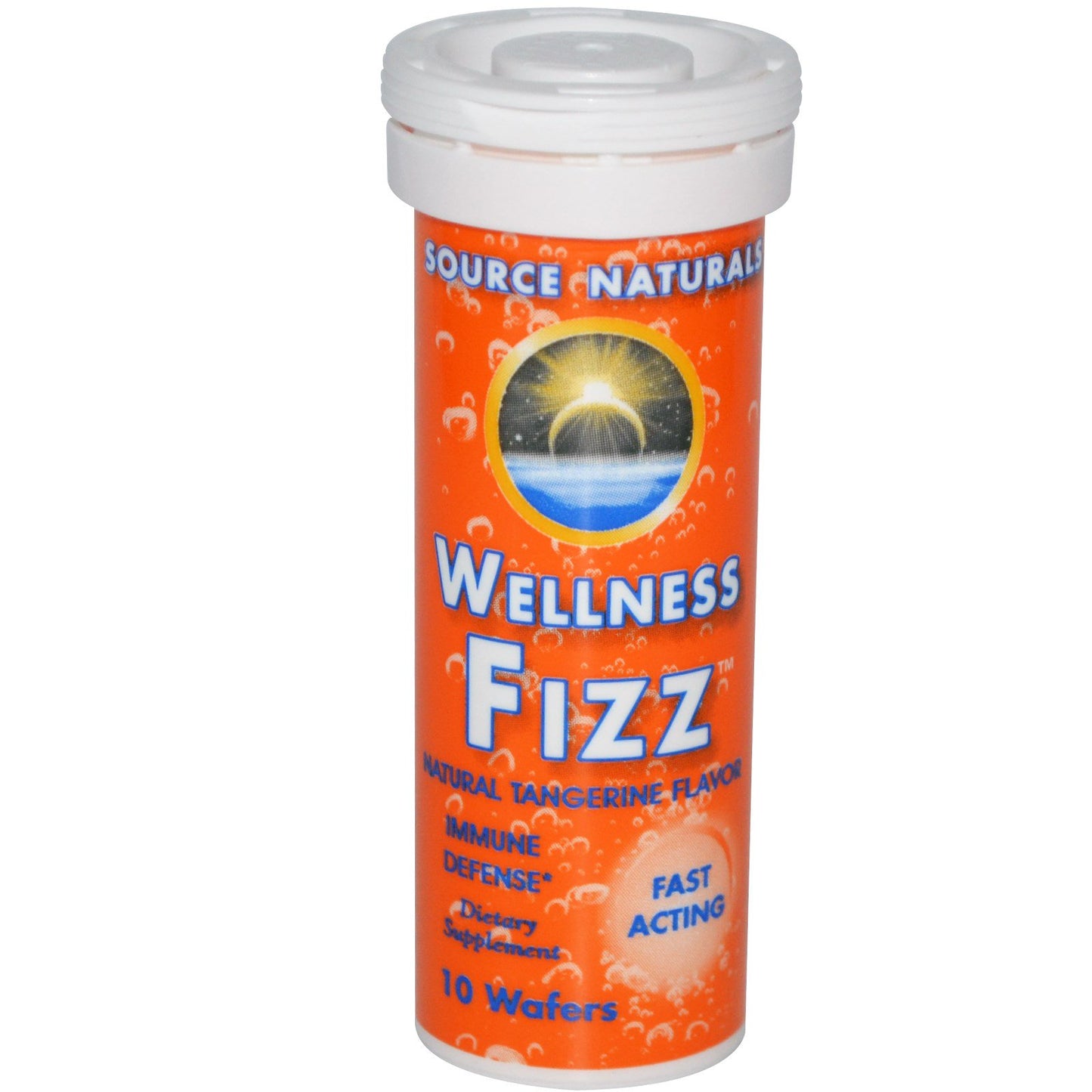 Source Naturals, Wellness Fizz Tangerine, 10 Wafers UPC 021078022619 | Hilife Vitamins