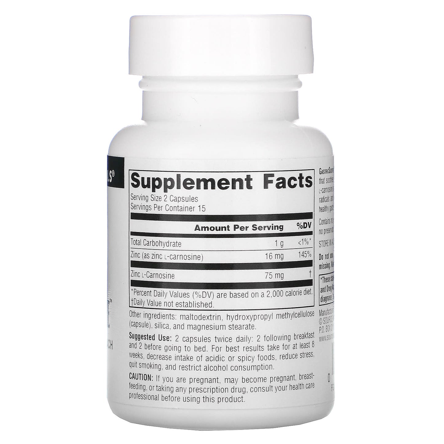 Source Naturals, GastricSoothe™, 30 Capsules UPC 021078022954 | Hilife Vitamins