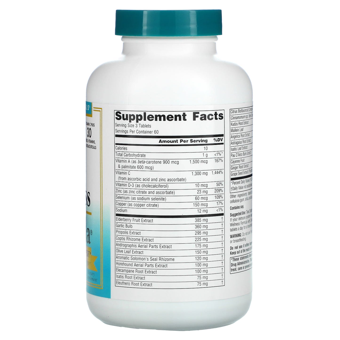 Source Naturals, Wellness Formula, Non Echinacea, 180 Tablets UPC 021078024408 | Hilife Vitamins