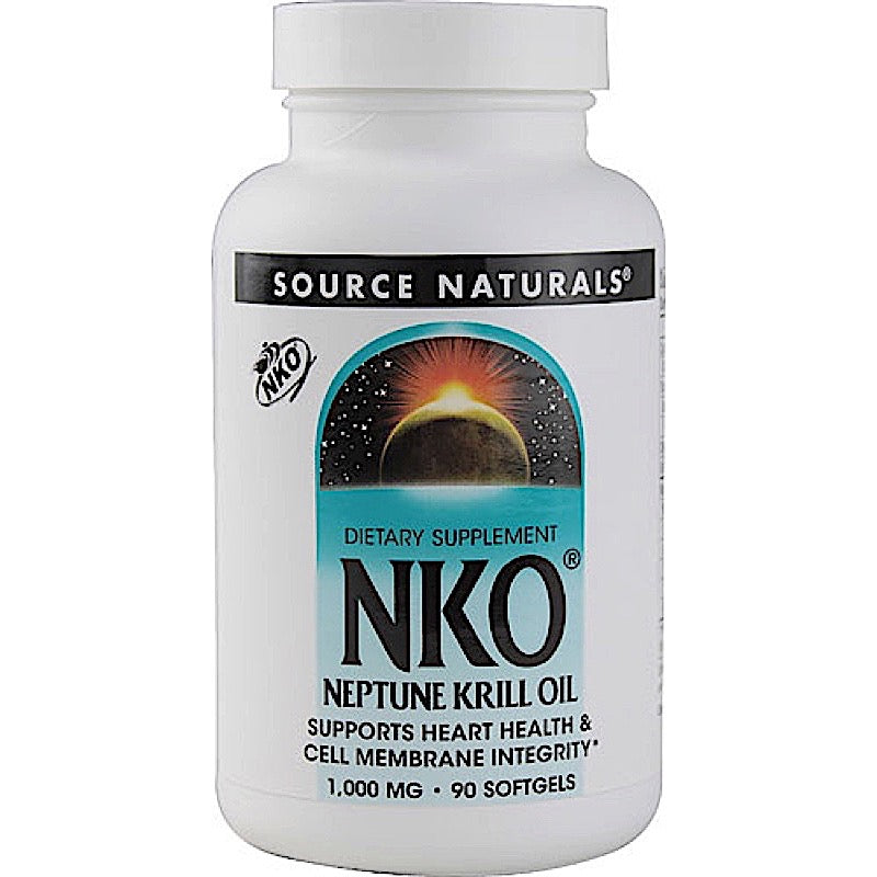 Source Naturals, Nko Neptune Krill Oil 1000 mg, 90 Softgels UPC 021078024903 | Hilife Vitamins