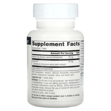 Source Naturals, Zembrin 25 mg, 30 Tablets UPC 021078025238 | Hilife Vitamins