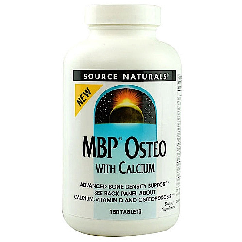 Source Naturals, Mbp Osteo With Calcium, 180 Tablets UPC 021078025375 | Hilife Vitamins