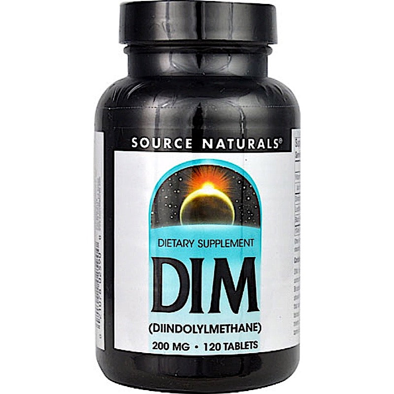 Source Naturals, Dim 200 mg, 120 Tablets UPC 021078025900 | Hilife Vitamins