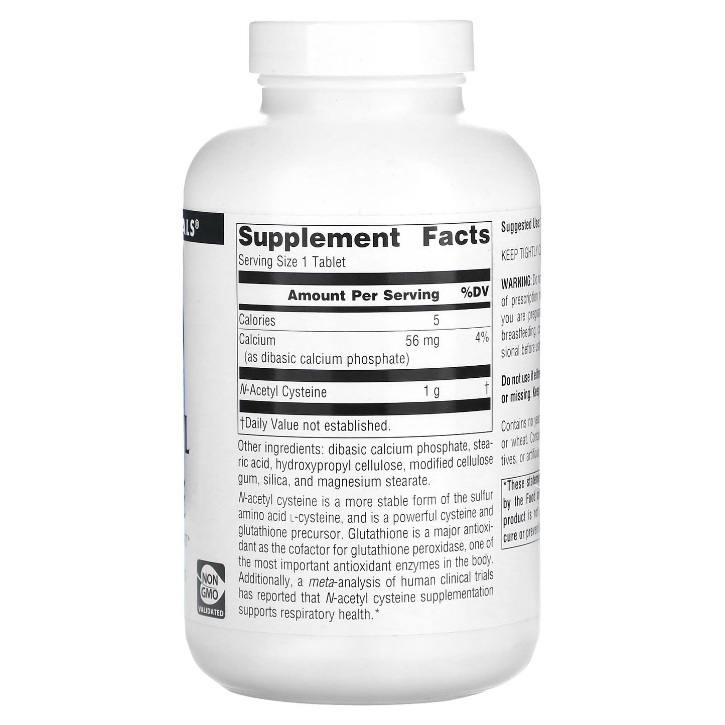 Source Naturals, N-Acetyl Cysteine 1000 mg, 180 Tablets UPC 021078026778 | Hilife Vitamins