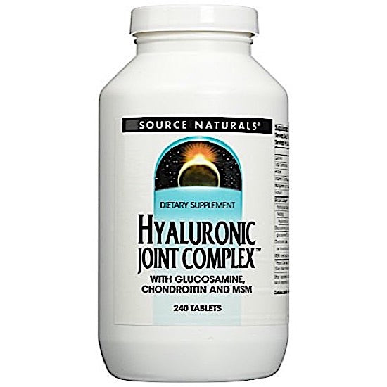 Source Naturals, Hyaluronic Joint Complex, 240 Tablets UPC 021078027232 | Hilife Vitamins