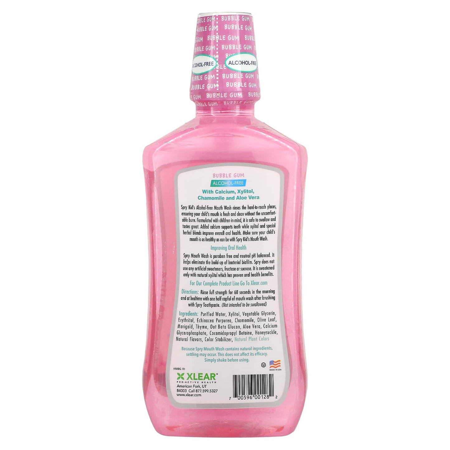 Spry, Spry Kids Mouthwash Bubble Gum Alcohol Free, 16 Oz UPC 700596001282 | Hilife Vitamins