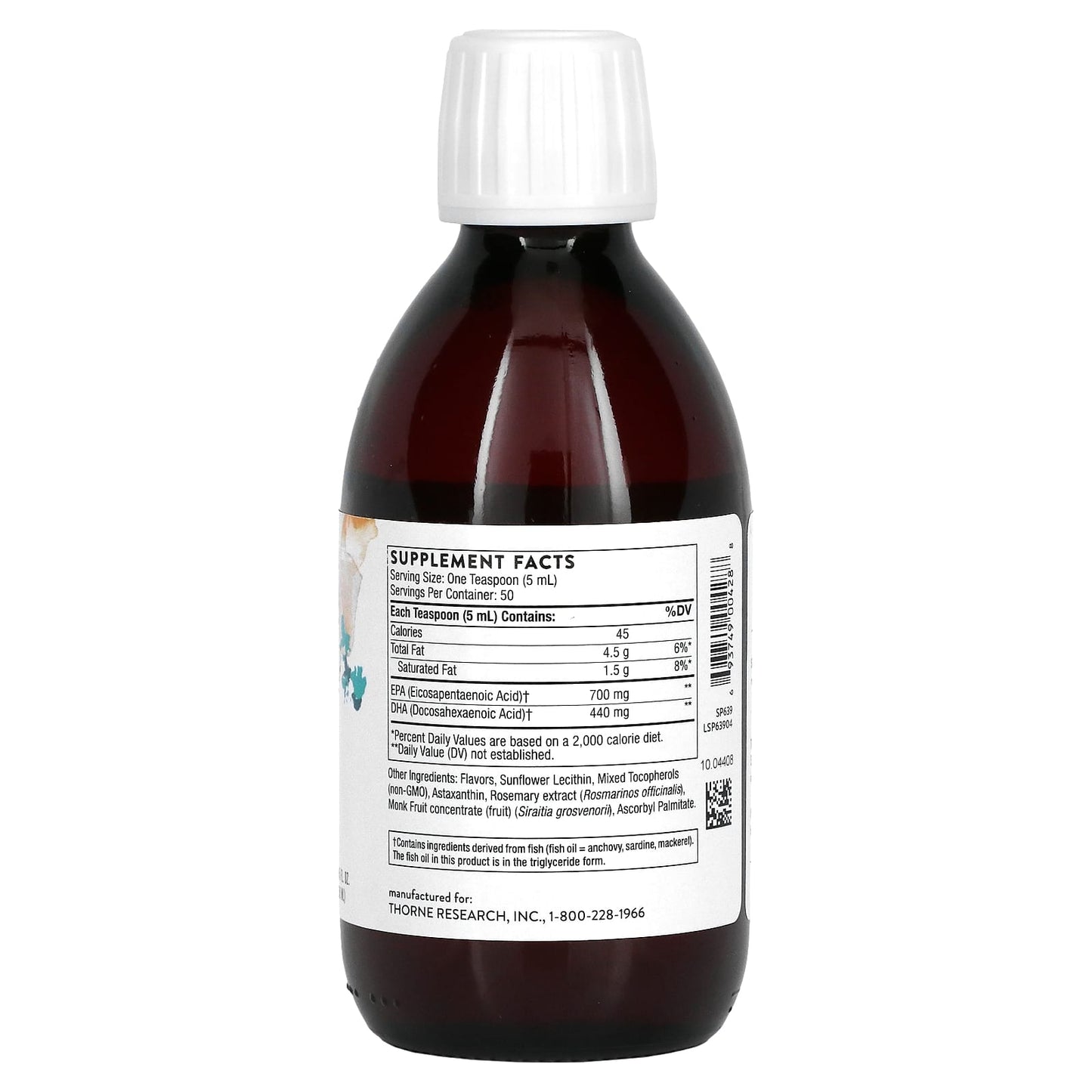 Thorne Research, Omega Superb - Lemon Berry, 8.45 Fl Oz UPC 693749004288 | HiLife Vitamins