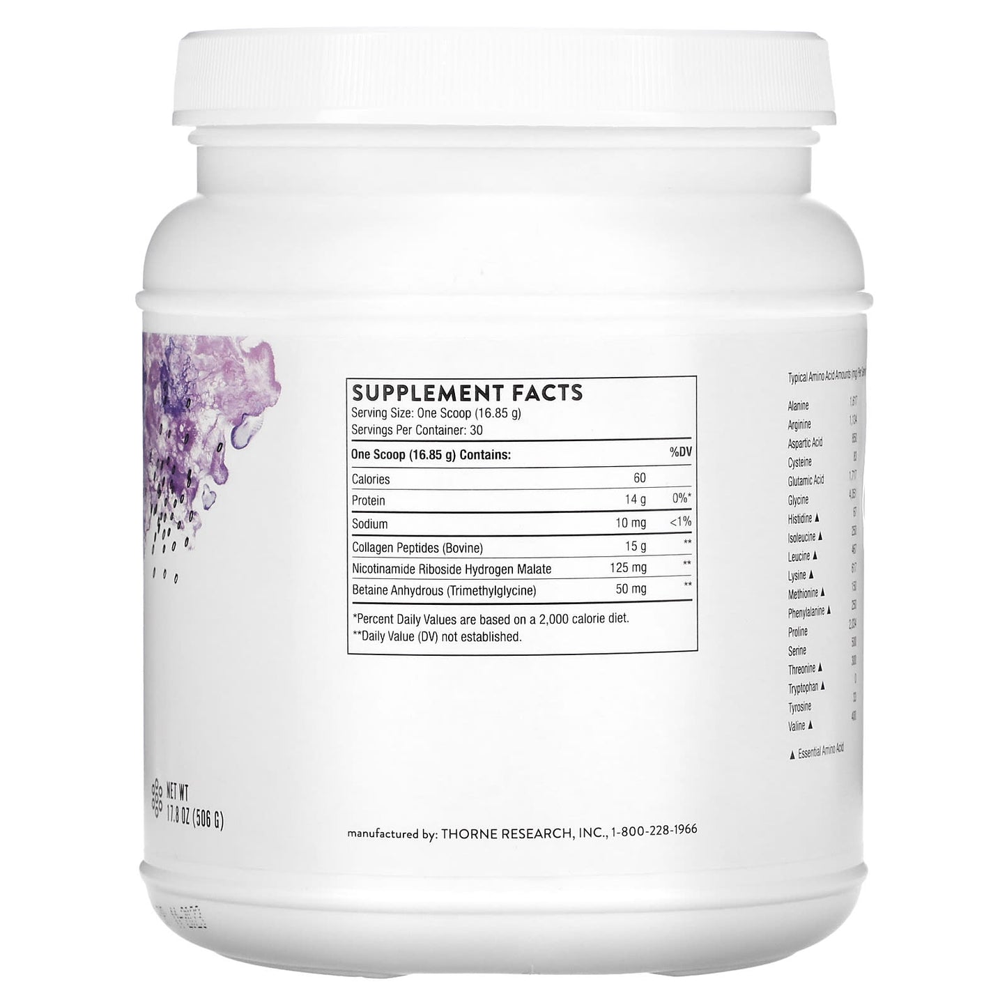 Thorne Research, Collagen Fit, 17.8 Oz UPC 693749013532 | HiLife Vitamins