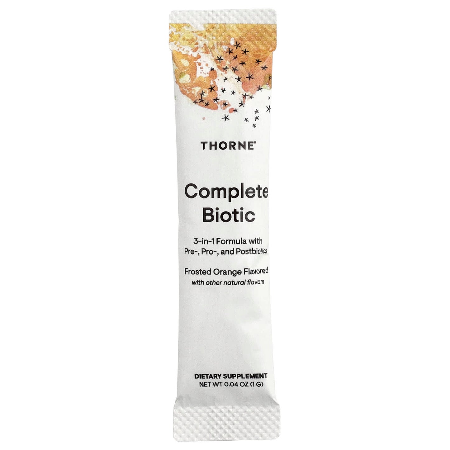 Thorne Research, Complete Biotic, Frosted Orange, 30 Stick Packs, 0.04 oz (1 g) Each