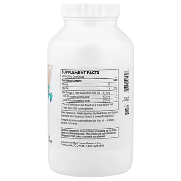 Thorne Research, Super EPA, 180 GelCaps UPC 693749015727 | HiLife Vitamins