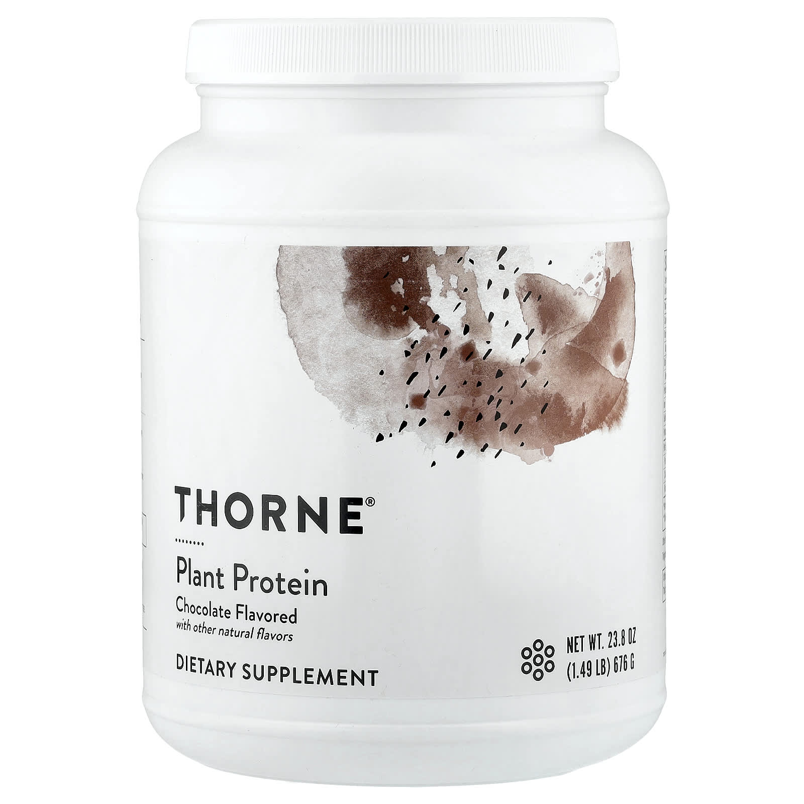 Thorne Research, Plant Protein, Chocolate, 1.49 lb (676 g) UPC 693749015765 | HiLife Vitamins