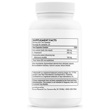 Thorne Research, Deep Sleep Complex, 60 Capsules UPC 693749015826 | HiLife Vitamins