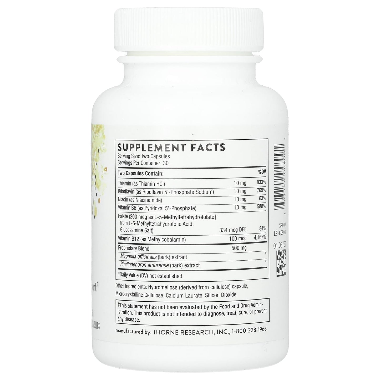 Thorne Research, Craving and Stress Support, 60 Capsules UPC 693749048091 | HiLife Vitamins
