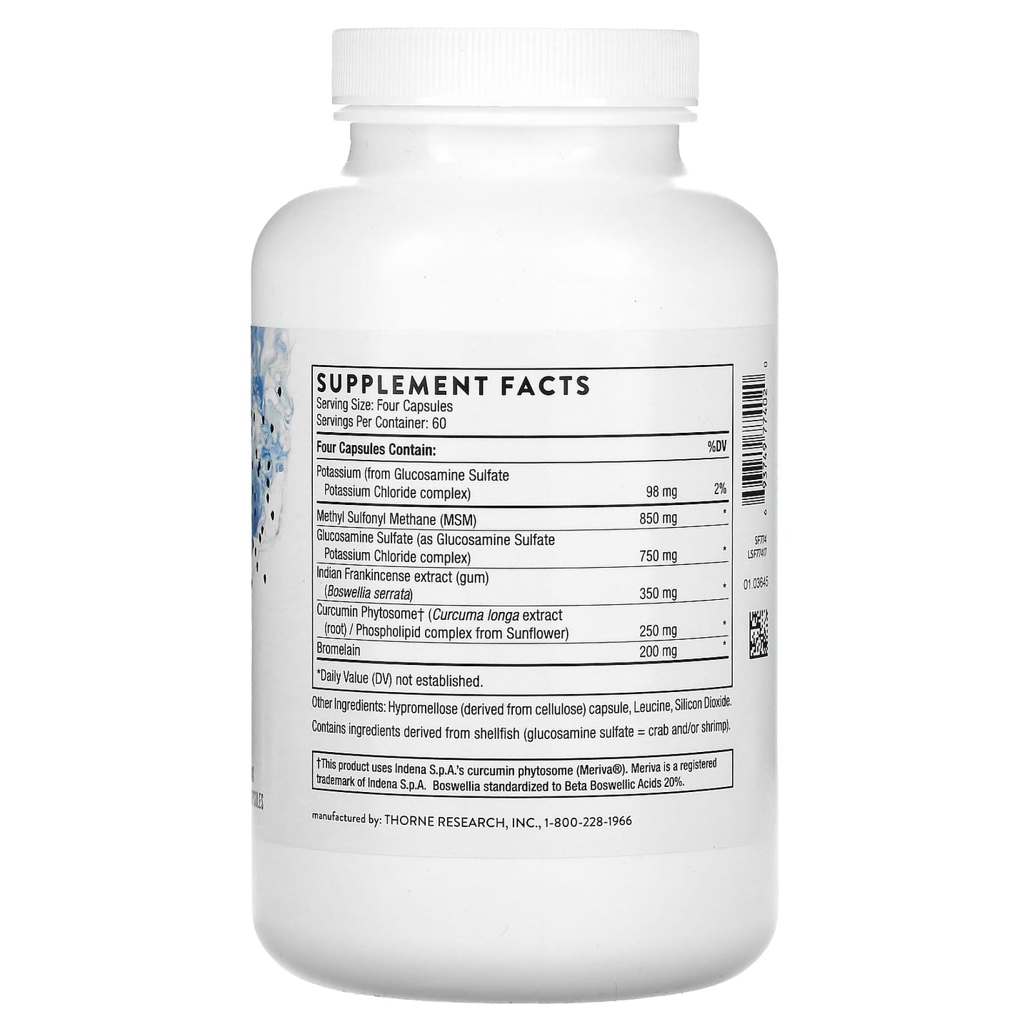 Thorne Research, Joint Support Nutrients (Formerly AR-Encap), 240 Capsules UPC 693749774020 | HiLife Vitamins