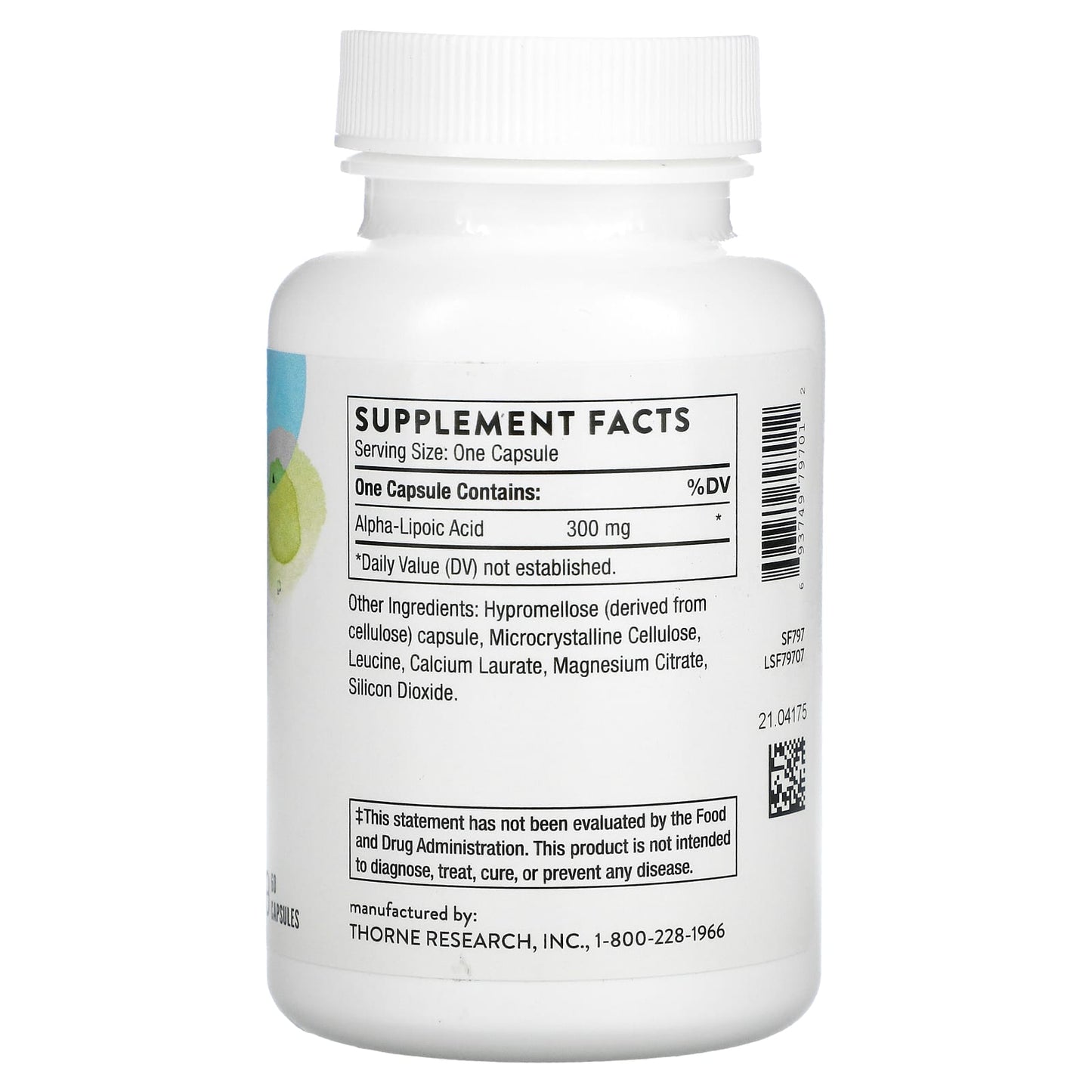 Thorne Research, Alpha-Lipoic Acid Formally Thiocid-300, 60 Capsules UPC 693749797012 | HiLife Vitamins