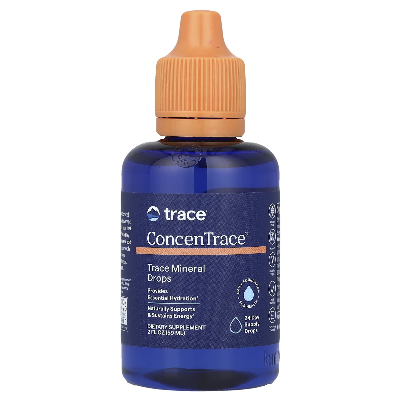 Trace Minerals, ConcenTrace®, Trace Mineral Drops, 2 fl oz (59 ml) UPC 878941000072 | HiLife Vitamins