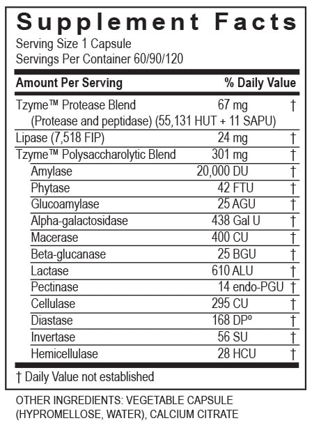 Transformation Enzyme, Digest, 120 Capsules UPC 632889400352 | HiLife Vitamins