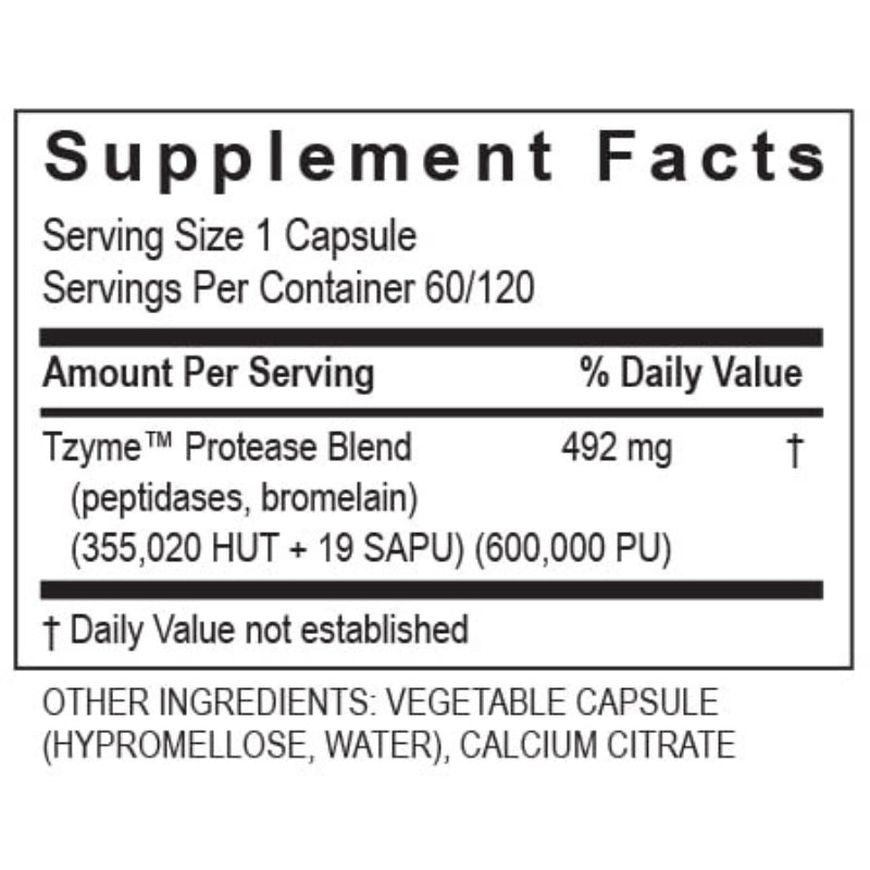 Transformation Enzyme, Protease, 120 Capsules UPC 632889400857 | HiLife Vitamins