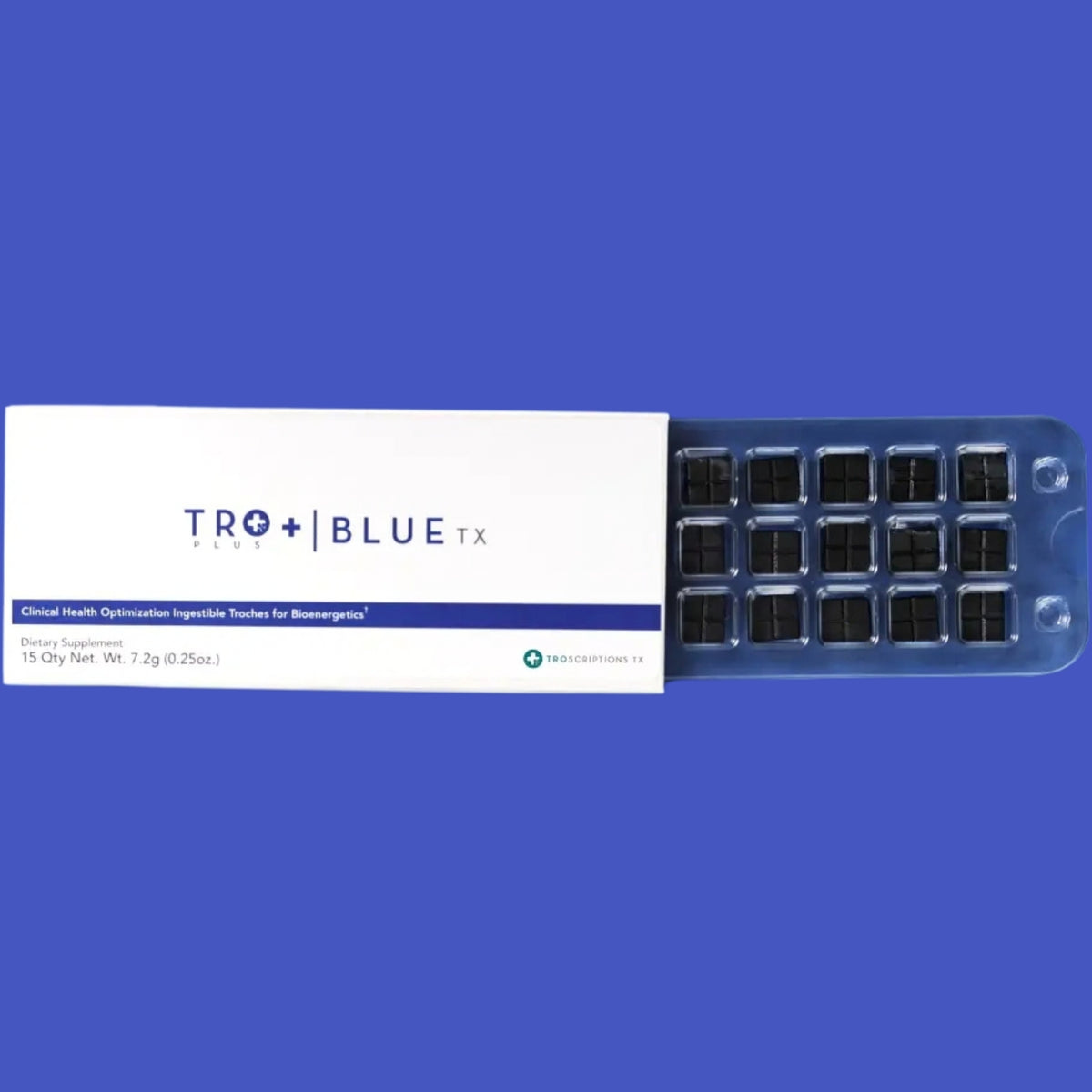 Troscriptions, Tro+ Blue, 15 Troches UPC 850061163110 | Hilife Vitamins