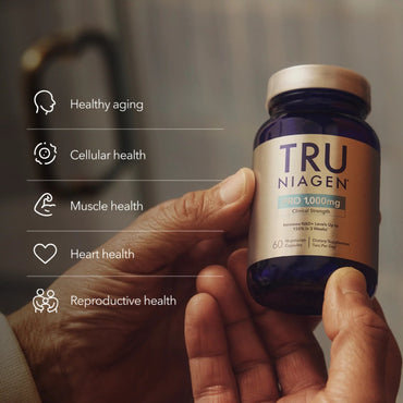 Tru Niagen, Tru Niagen® Pro 1,000mg, 60 Vegetarian Capsules UPC 850015311802 | Hilife Vitamins
