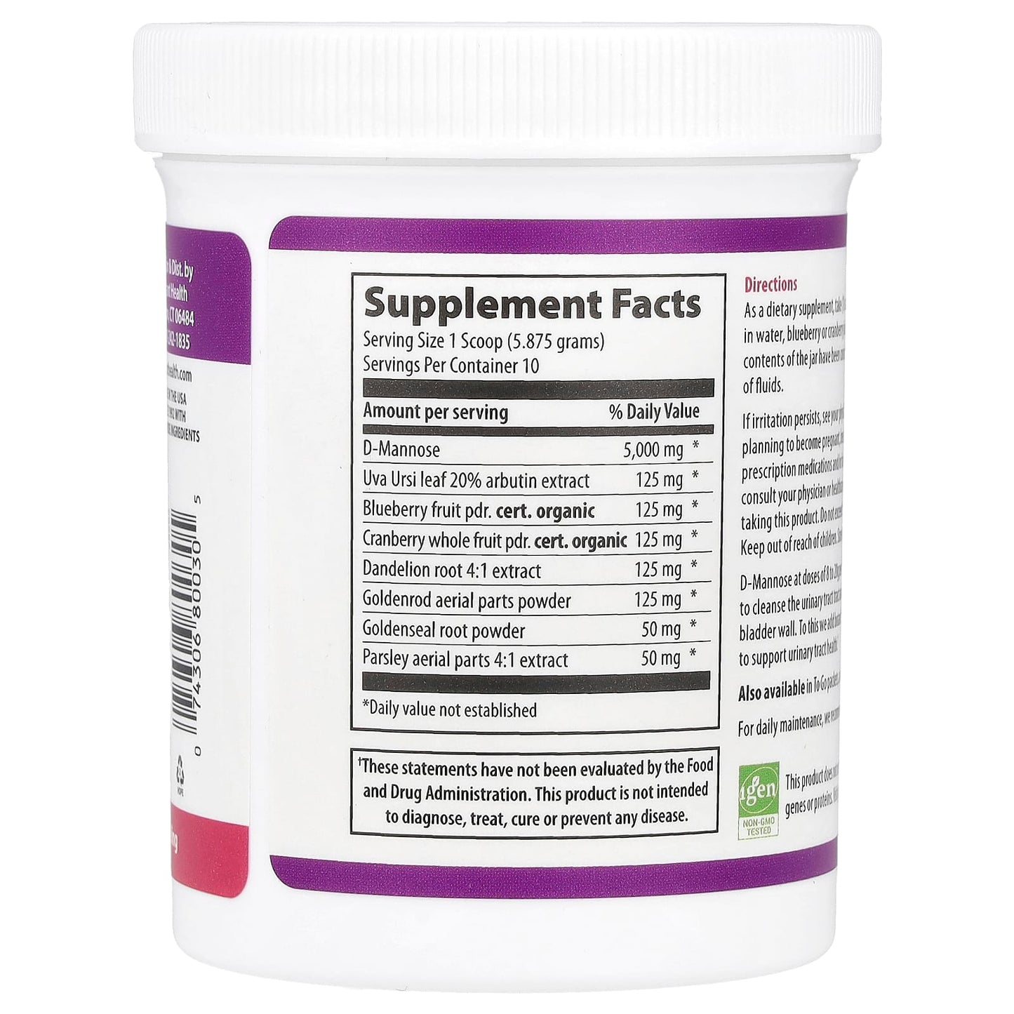 Vibrant Health, U.T. Vibrance powder, 2.07 Oz UPC 074306800305 | HiLife Vitamins