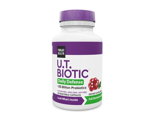 Vibrant Health, U.T. Biotic, 30 Vegicaps UPC 074306800336 | HiLife Vitamins