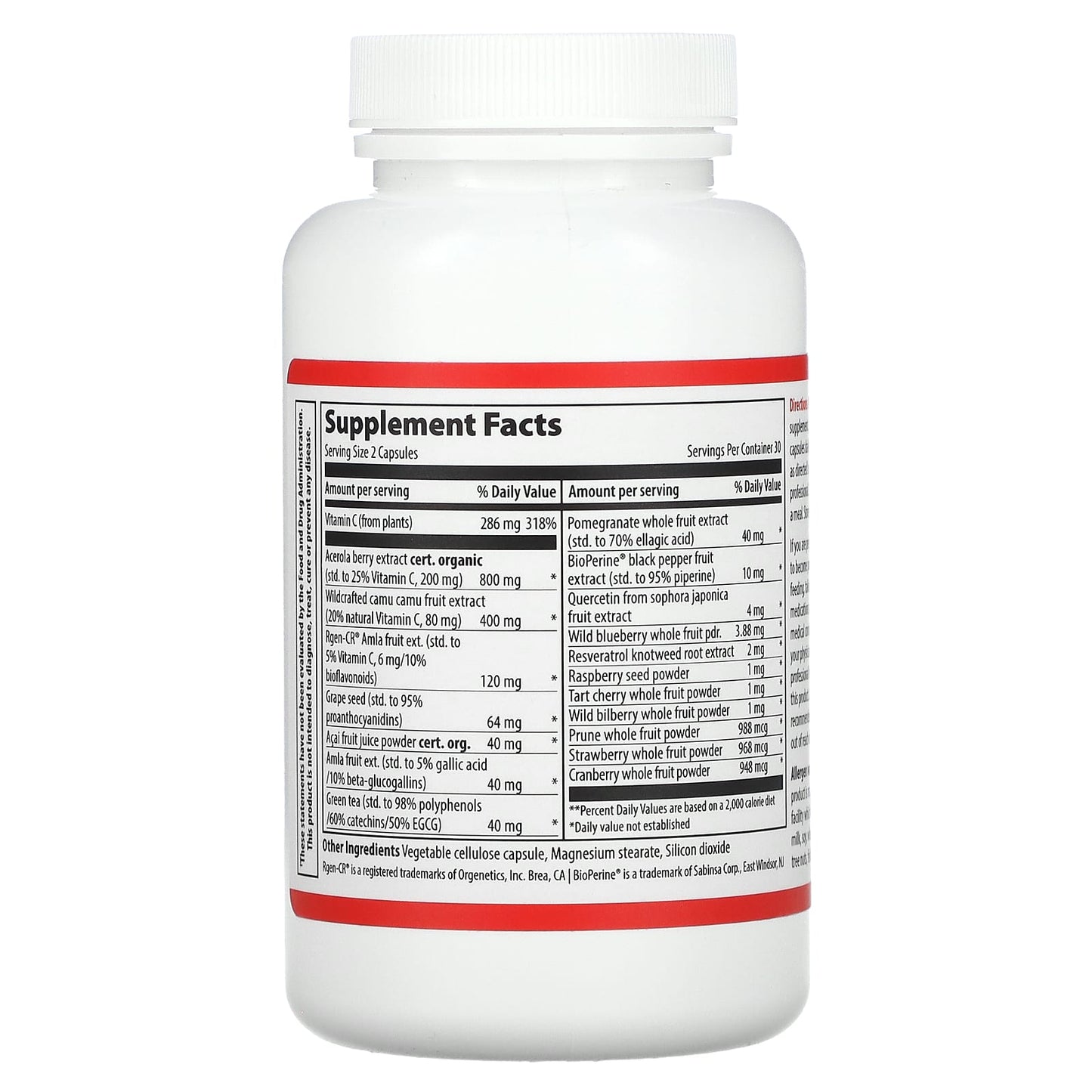 Vibrant Health, Super Natural C, 60 Vegetable Capsules UPC 074306800497 | HiLife Vitamins