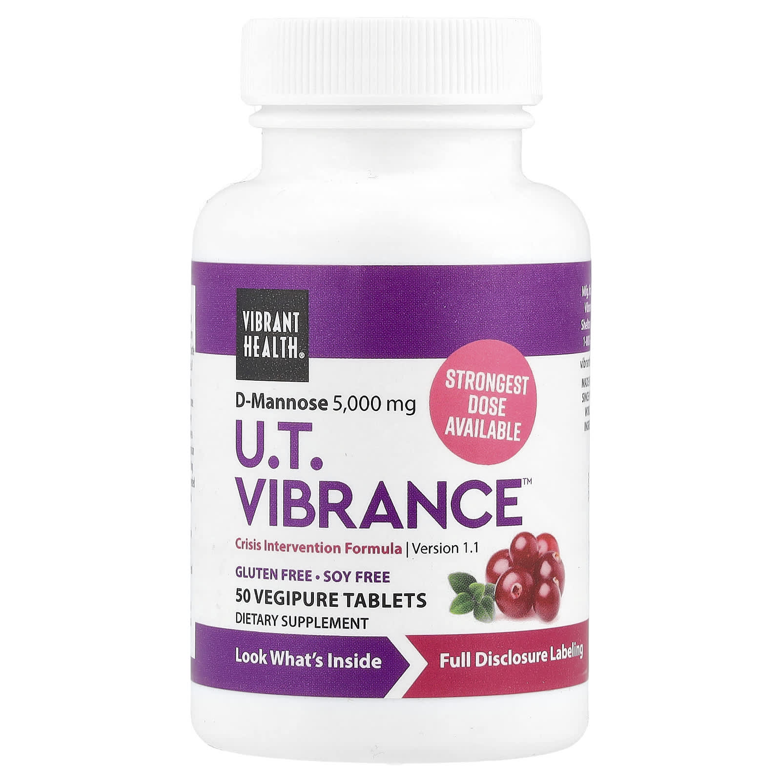 Vibrant Health, U.T. Vibrance, 50 Tablets UPC 074306800503 | HiLife Vitamins