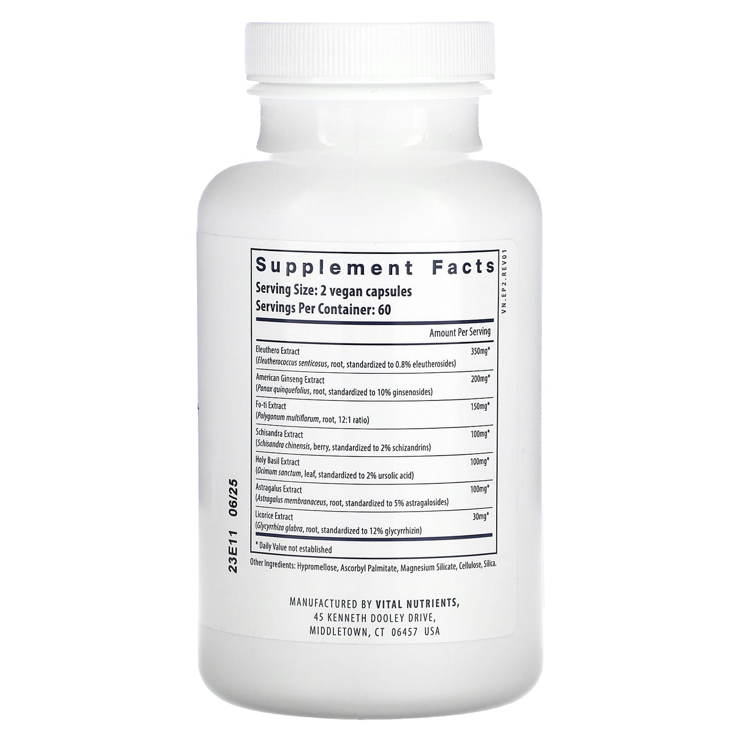Vital Nutrients, Energy Plus, 120 Capsules UPC 693465209219 | HiLife Vitamins