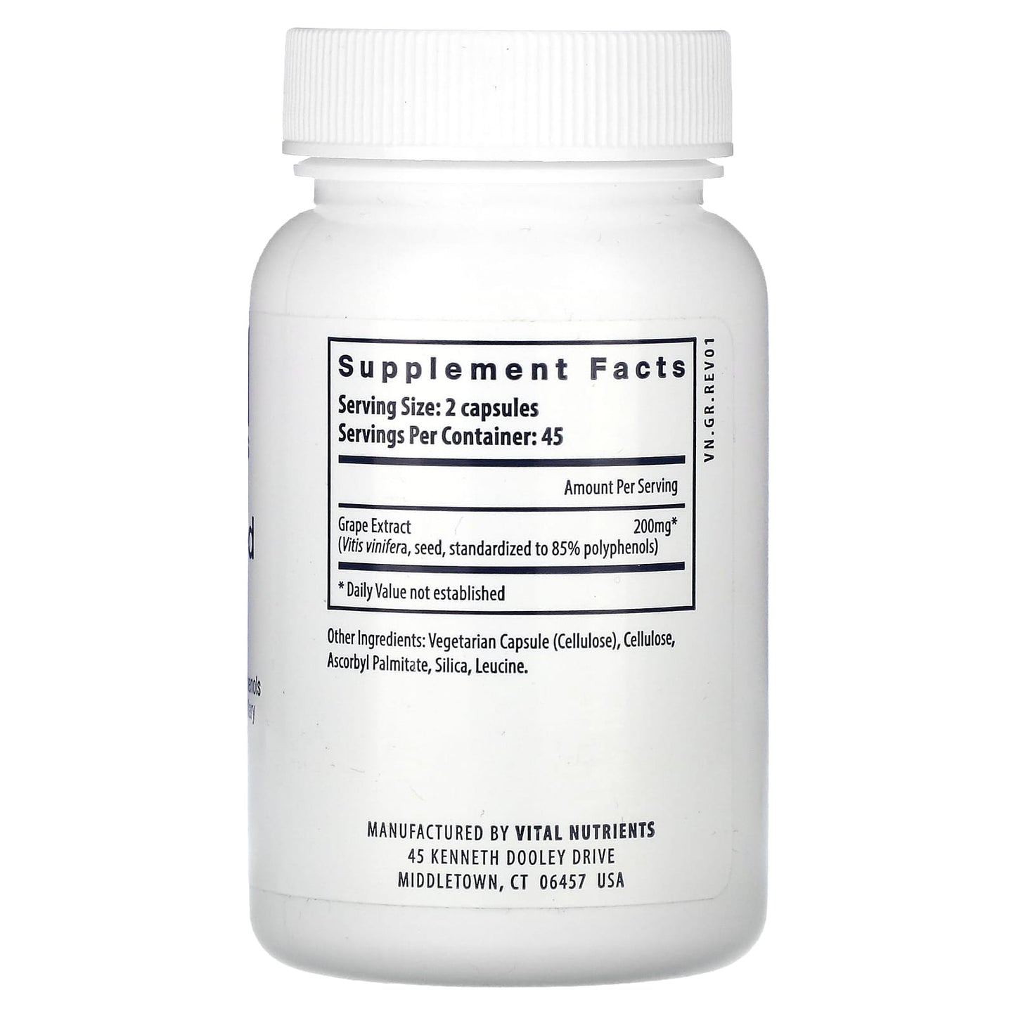 Vital Nutrients, Grape Seed Extract, 90 Vegan Capsules UPC 693465246115 | HiLife Vitamins