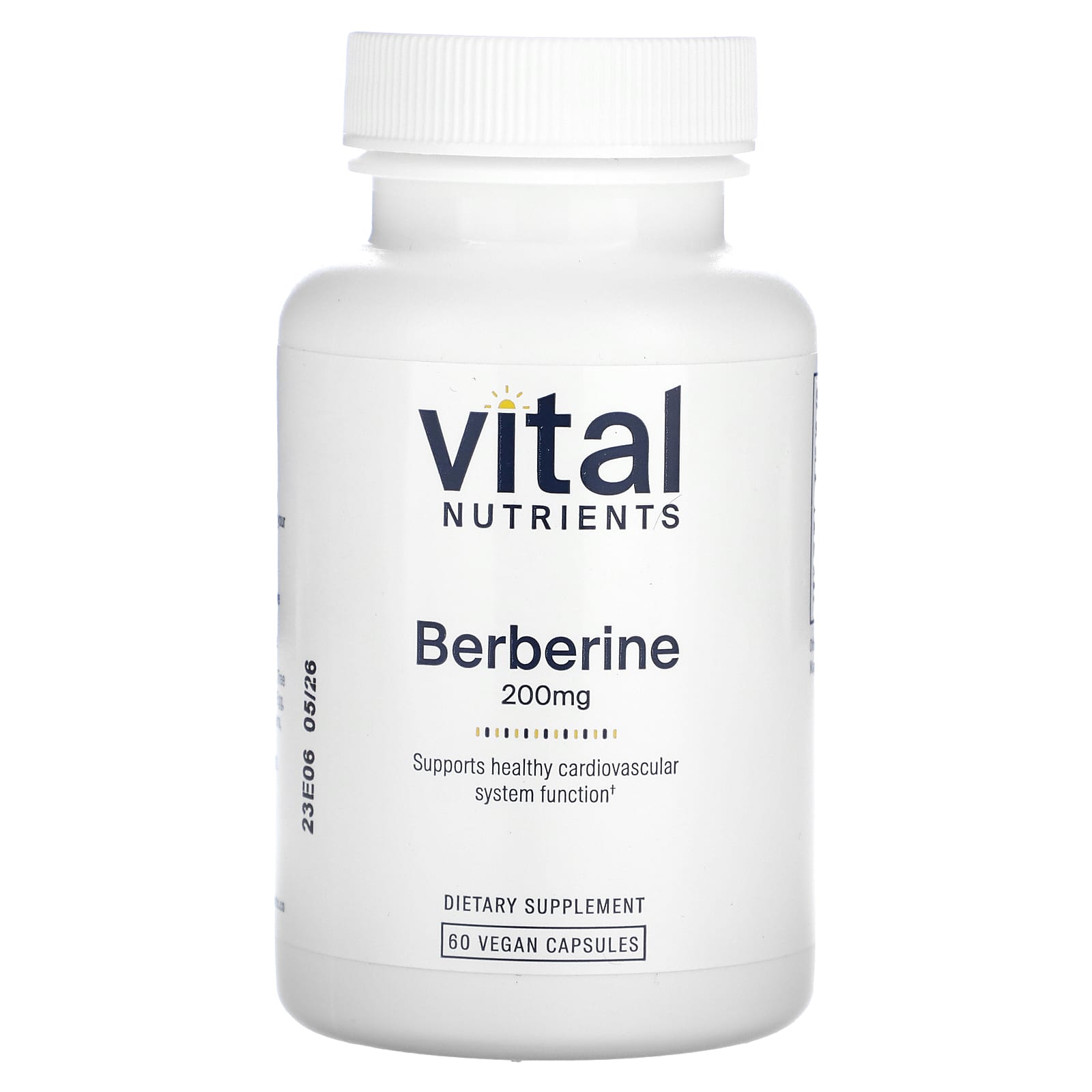 Vital Nutrients, Berberine, 200 mg, 60 Vegan Capsules UPC 693465254110 | HiLife Vitamins