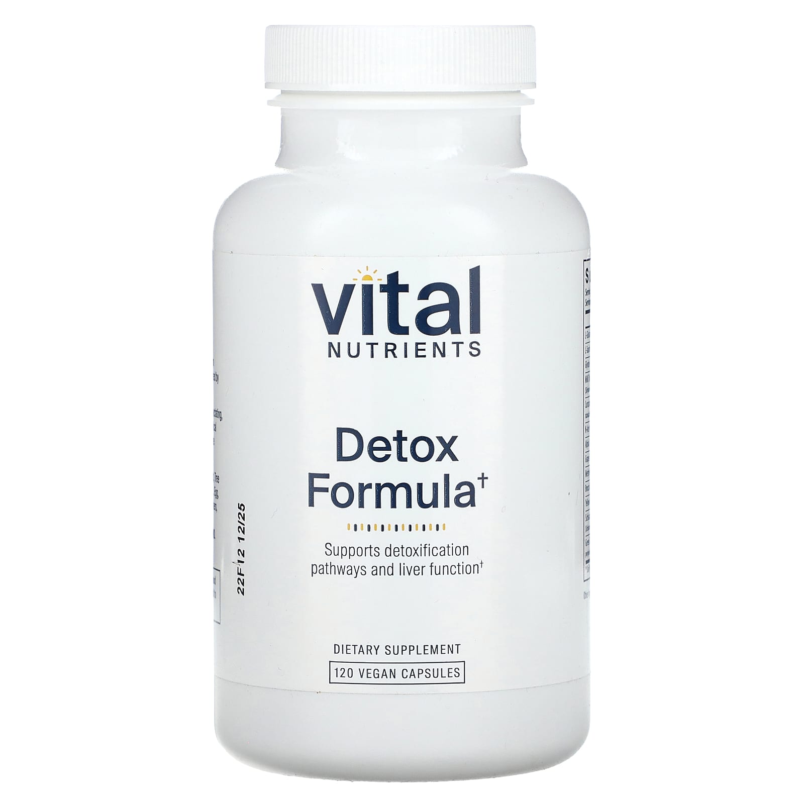 Vital Nutrients, Detox Formula, 120 Vegan Capsules UPC 693465255216 | HiLife Vitamins
